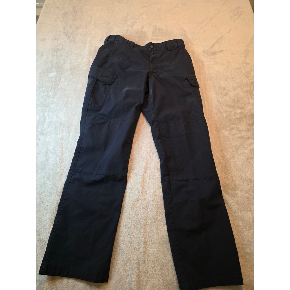 5.11 Tactical Cargo Pants Mens 34x32 Navy Blue Ripstop Multi-Pocket Trousers